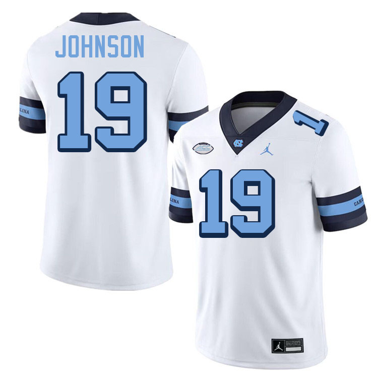 #19 Jake Johnson North Carolina Tar Heels Jerseys,Apparels,Uniforms Stitched-Throwback White #19 Jake Johnson North Carolina Tar Heels Jerseys,Apparels,Uniforms Stitched-Throwback White